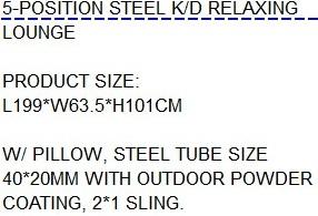 DKD Home Decor Tumbona para Terraza y Jardín, 5 Posiciones, con Ruedas, Desmontable, Gris Claro, 199x63x101 cm