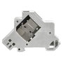 EFB Elektronik Soporte de módulo Keystone de 1 puerto para riel DIN, plástico ET-25186.V3