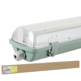 BX3 LIGHT Luminaria Estanca LED IP65 para 2 Tubos 2x36W 1200mm Pantalla de Superficie, Ref: BX3-CX-YH4236T