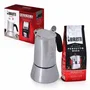 Bialetti BIA8006363034951 Cafetera Italiana Venus 6 Tazas 0.30L + Café Perfetto Moka Classico Paquete 250g Plata
