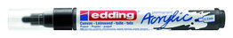 EDDING Marcador Acrylic 5100 Cónico Negro (Set de 10)