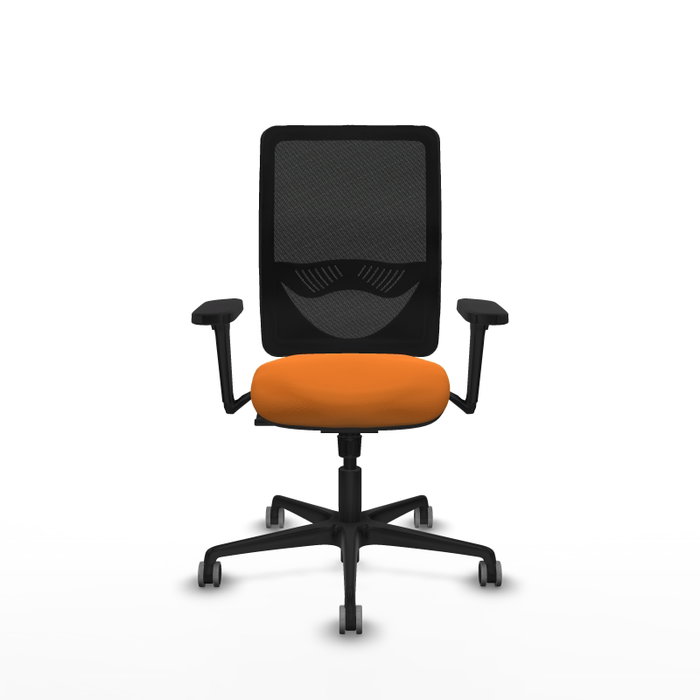 PIQUERAS Y CRESPO Silla de oficina Zulema Naranja y Negro