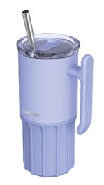 QUOKKA UMI LAVENDER Taza Térmica de Acero Inoxidable 720 ml con Base de Silicona para Mantener la Temperatura