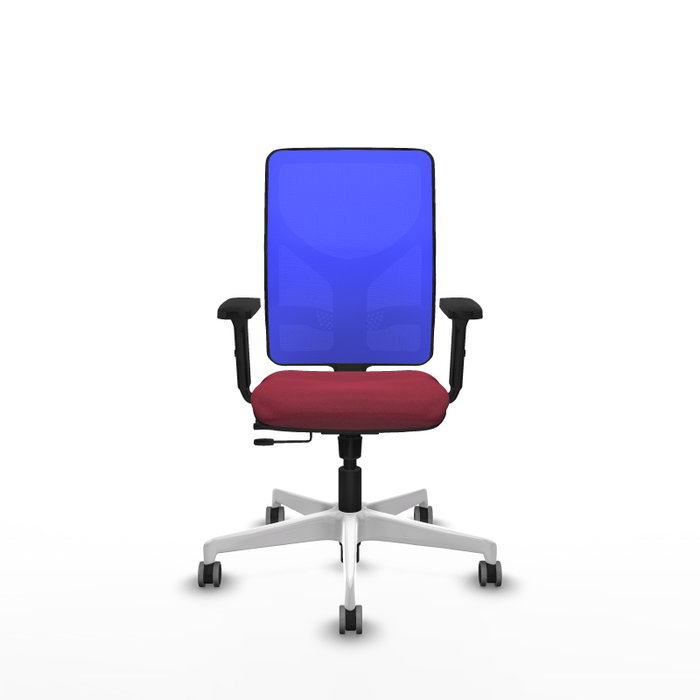PIQUERAS Y CRESPO Silla de oficina Motilla con mecanismo Sincro/Traslack, color Granate y Azul PIQUERAS Y CRESPO Silla de oficina Motilla con mecanismo Sincro/Traslack, color Granate y Azul