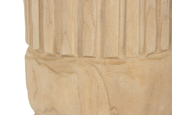 DKD Home Decor Macetero Natural Madera Paulownia 28 x 28 x 50 cm