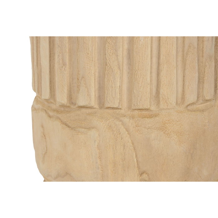 DKD Home Decor Macetero de Madera Paulownia Tallado Natural 28x28x50 DKD Home Decor Macetero de Madera Paulownia Tallado Natural 28x28x50