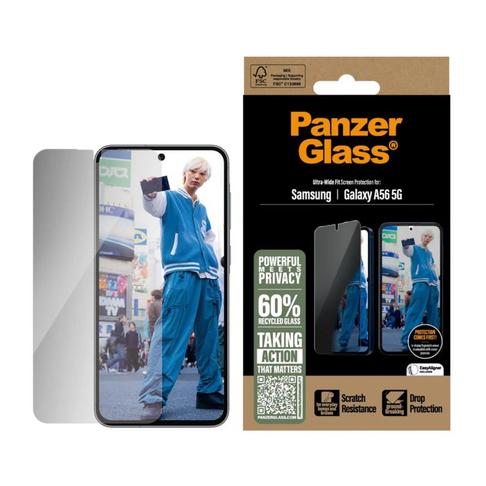 PanzerGlass Privacy Screen Protector Samsung Galaxy A56 5G Ultra-Wide Fit
