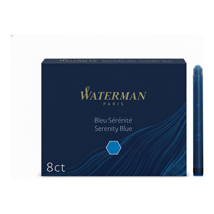 Waterman Serenity Blue Caja de 8 Cartuchos Estándar Largos