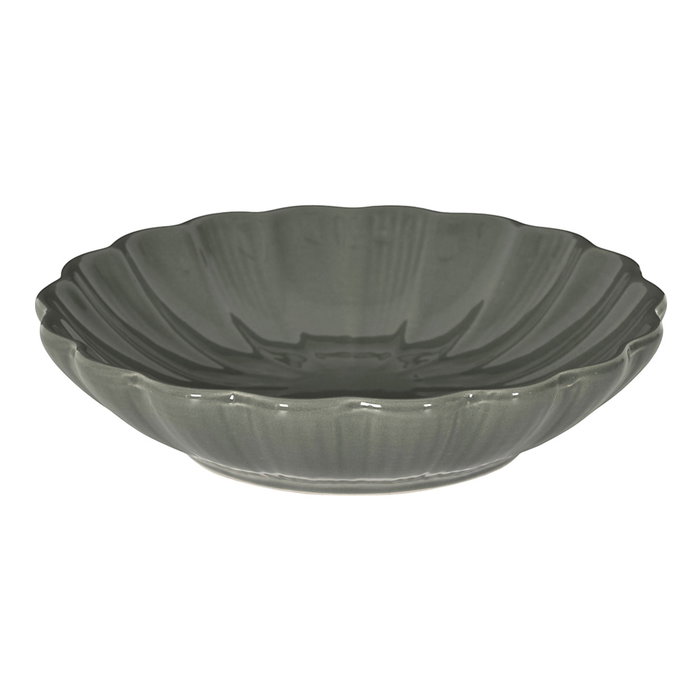 Home Deco Factory Plato Hondo Calista Gris d.20 cm Home Deco Factory Plato Hondo Calista Gris d.20 cm