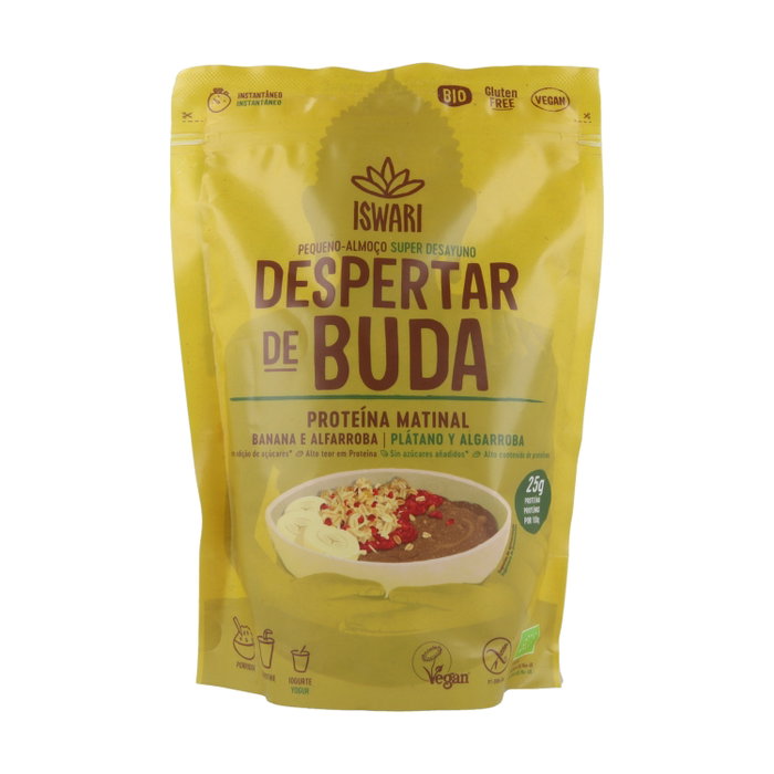 Iswari Despertar Buda Proteína Matinal Bio Plátano Algarroba 60g Iswari Despertar Buda Proteína Matinal Bio Plátano Algarroba 60g