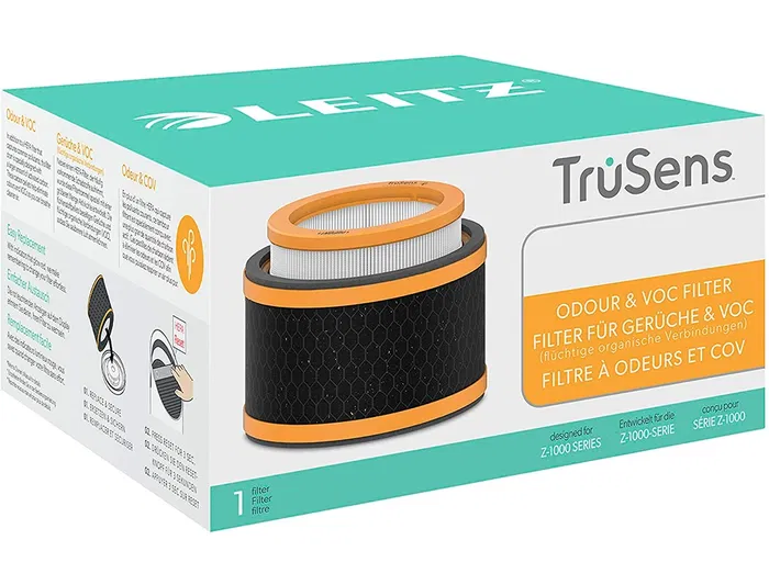 Filtro HEPA Leitz Z-1000 para Purificador de Aire Pequeño, Elimina Olores y Virus, 169x83 mm