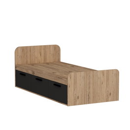 Hanah Home Cama Individual Atlantic Pine, Anthracite