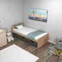Hanah Home Cama Individual Atlantic Pine, Anthracite