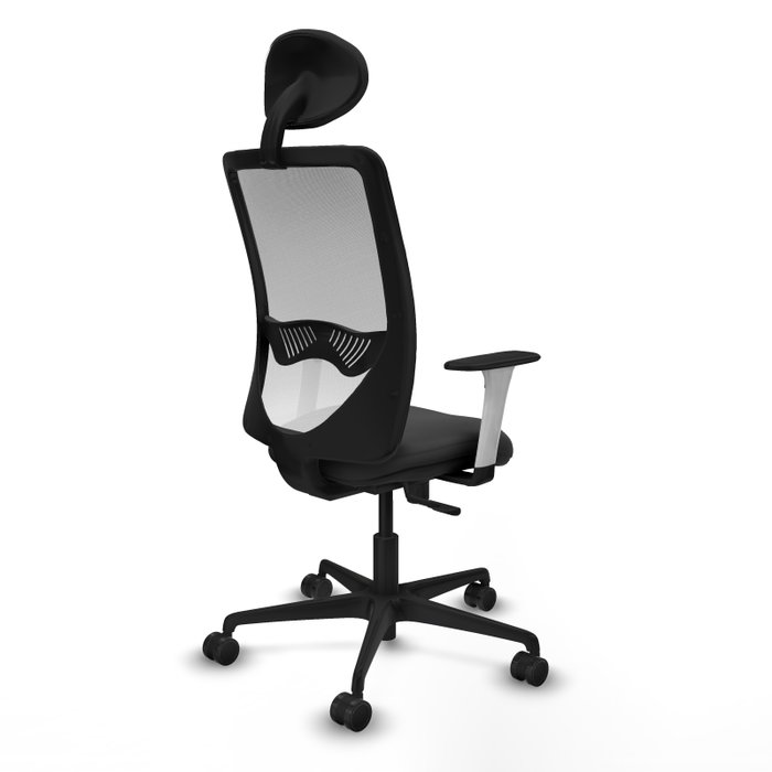 PIQUERAS Y CRESPO Silla de oficina Zulema con mecanismo Sincro, Gris oscuro y Blanco PIQUERAS Y CRESPO Silla de oficina Zulema con mecanismo Sincro, Gris oscuro y Blanco