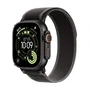 Apple watch ultra 3 gps cellular 49mm caja titanio negro correa trail loop negra m l