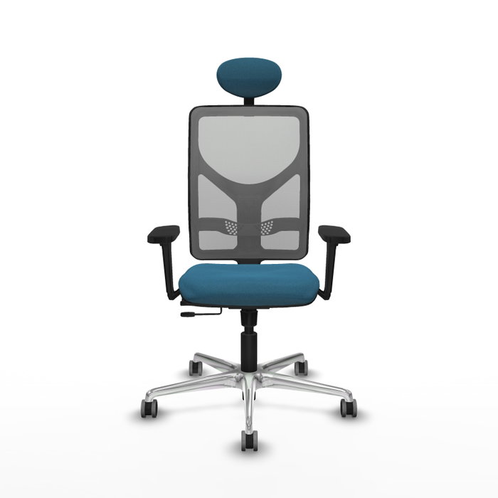 PIQUERAS Y CRESPO Silla de oficina Motilla con mecanismo Sincro/Traslack Verde petróleo y Gris PIQUERAS Y CRESPO Silla de oficina Motilla con mecanismo Sincro/Traslack Verde petróleo y Gris
