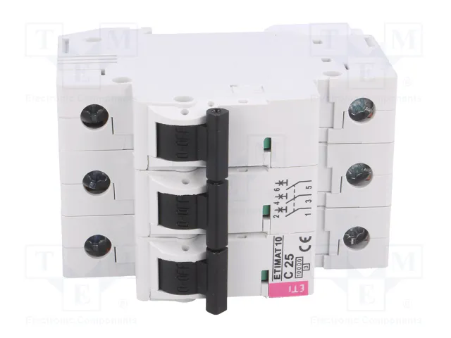 ETI POLAM Interruptor magnetotérmico ETIMAT 10 3P 25A 10kA