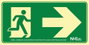 Archivo 2000 Señal Salida de Emergencia Derecha Fotoluminiscente Verde 160x320 mm