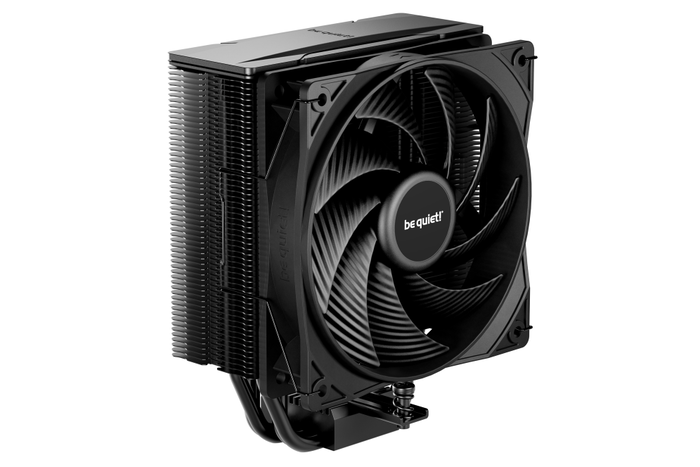 be quiet! Pure Rock 3 Black - Ventilador CPU Refrigerador Aire 120mm, 4 Heatpipes, PWM, TDP 190W, Negro - Compatible con Intel LGA 1851/1700/1200/115x y AMD AM5/AM4