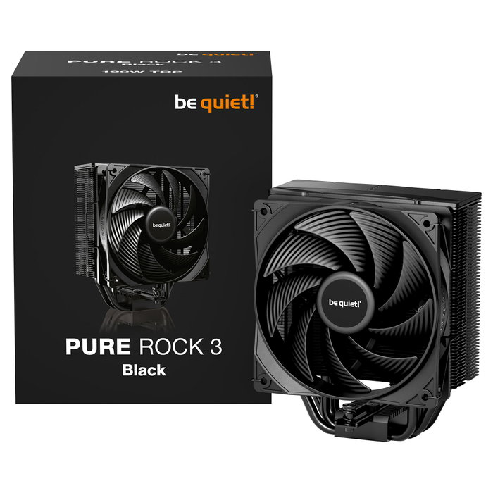 Be Quiet! Pure Rock 3 Black Procesador Refrigerador de Aire 12 cm Negro Be Quiet! Pure Rock 3 Black Procesador Refrigerador de Aire 12 cm Negro