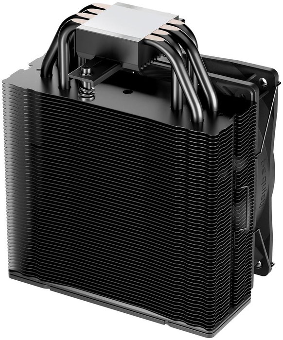 be quiet! Pure Rock 3 Black - Ventilador CPU Refrigerador Aire 120mm, 4 Heatpipes, PWM, TDP 190W, Negro - Compatible con Intel LGA 1851/1700/1200/115x y AMD AM5/AM4