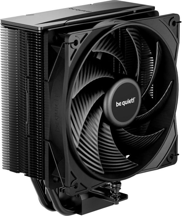 be quiet! Pure Rock 3 Black - Ventilador CPU Refrigerador Aire 120mm, 4 Heatpipes, PWM, TDP 190W, Negro - Compatible con Intel LGA 1851/1700/1200/115x y AMD AM5/AM4