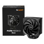 be quiet! Pure Rock 3 Black - Ventilador CPU Refrigerador Aire 120mm, 4 Heatpipes, PWM, TDP 190W, Negro - Compatible con Intel LGA 1851/1700/1200/115x y AMD AM5/AM4