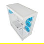 LC-Power Caja PC Midi Tower LC-715W-ON Blanca ATX, Micro ATX, Mini-ITX con Ventana Lateral y Gestión de Cables para Gaming