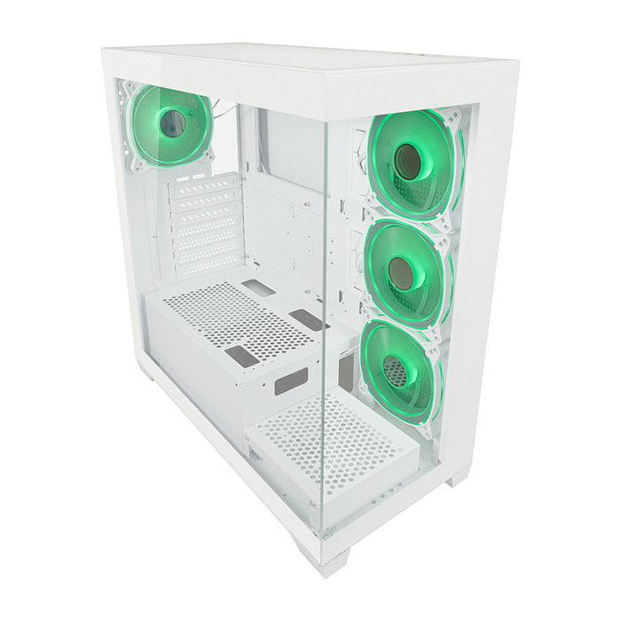 LC-Power Caja PC Midi Tower LC-715W-ON Blanca ATX, Micro ATX, Mini-ITX con Ventana Lateral y Gestión de Cables para Gaming LC-Power Caja PC Midi Tower LC-715W-ON Blanca ATX, Micro ATX, Mini-ITX con Ventana Lateral y Gestión de Cables para Gaming