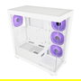 LC-Power Caja PC Midi Tower LC-715W-ON Blanca ATX, Micro ATX, Mini-ITX con Ventana Lateral y Gestión de Cables para Gaming