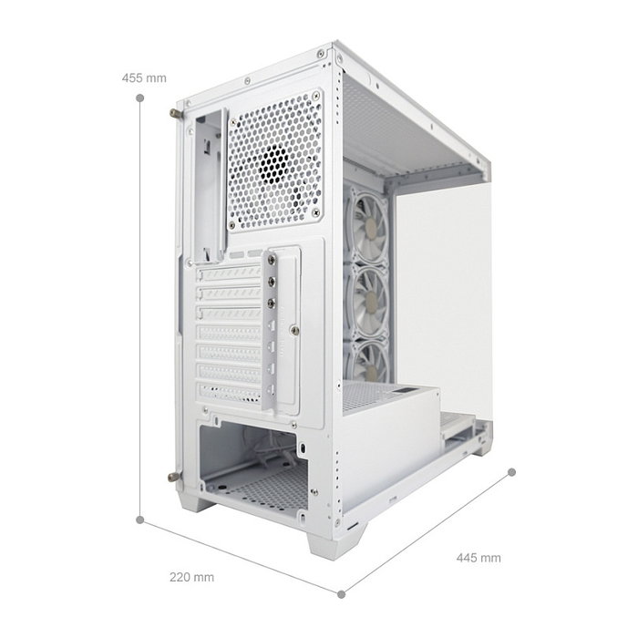LC-Power Caja PC Midi Tower LC-715W-ON Blanca ATX, Micro ATX, Mini-ITX con Ventana Lateral y Gestión de Cables para Gaming LC-Power Caja PC Midi Tower LC-715W-ON Blanca ATX, Micro ATX, Mini-ITX con Ventana Lateral y Gestión de Cables para Gaming