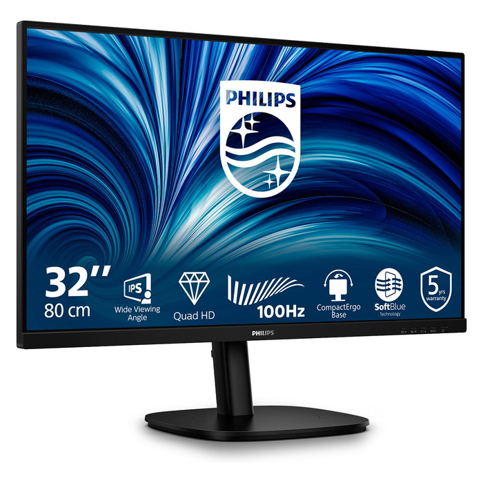 Philips 32B2N3500 Monitor Profesional 80 cm (31.5") QHD 2560x1440 IPS 100Hz 4ms Negro