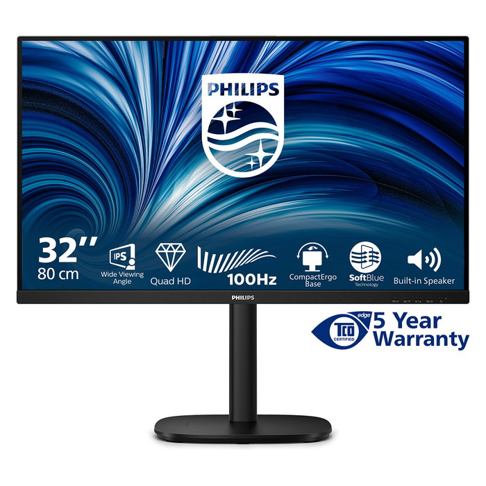 Philips 32B2N3500 Monitor Profesional 80 cm (31.5") QHD 2560x1440 IPS 100Hz 4ms Negro