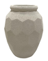 DKD Home Decor Macetero Magnesia Blanco Roto Rugoso 43x43x80 cm