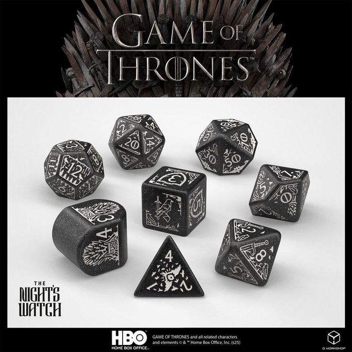 Juego de Tronos Pack de Dados Night's Watch (8) Juego de Tronos Pack de Dados Night's Watch (8)
