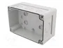 FIBOX Caja de conexiones gris 122x187x90mm
