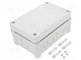 FIBOX Caja de conexiones gris 122x187x90mm