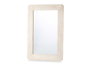 Giftdecor Espejo 90x60 cm Hojas Natural Blanco Madera Mango