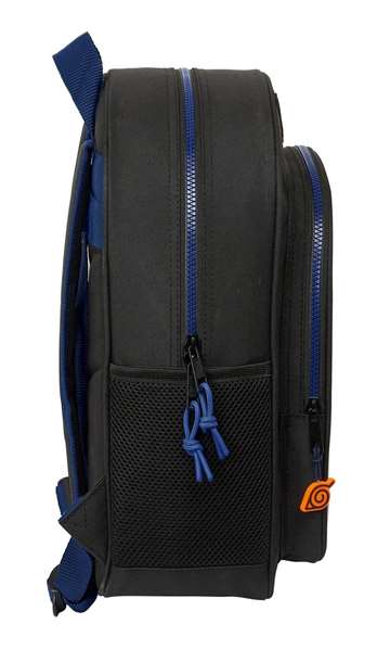 Mochila Escolar Naruto Ninja Azul Negro 32 x 38 x 12 cm