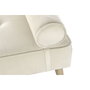 DKD Home Decor Diván de Poliéster y Metal Crema 184x76x62