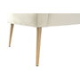 DKD Home Decor Diván de Poliéster y Metal Crema 184x76x62