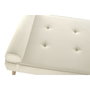DKD Home Decor Diván de Poliéster y Metal Crema 184x76x62