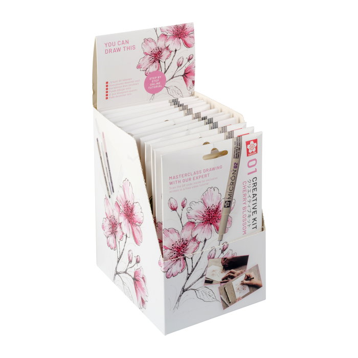 SAKURA Set Creativo Art Kit Flor de Cerezo (Pigma Micron 05, Gelly Roll, Koi coloring y 3 postales A6) SAKURA Set Creativo Art Kit Flor de Cerezo (Pigma Micron 05, Gelly Roll, Koi coloring y 3 postales A6)