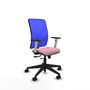PIQUERAS Y CRESPO Silla de oficina Motilla con mecanismo Sincro/Traslack, Rosa y Azul