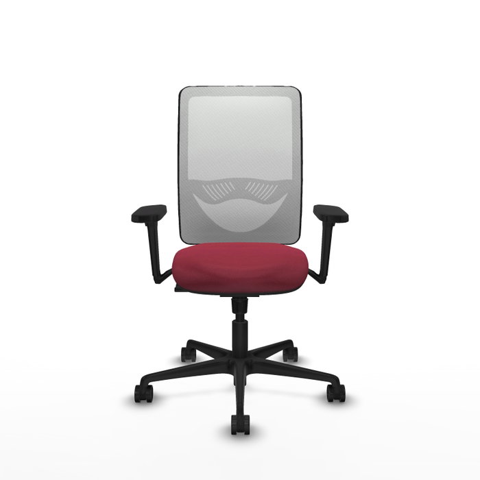 PIQUERAS Y CRESPO Silla de oficina Zulema con mecanismo Sincro, Granate y Blanco PIQUERAS Y CRESPO Silla de oficina Zulema con mecanismo Sincro, Granate y Blanco