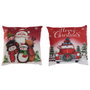 DKD Home Decor Set de 2 Cojines Surtidos Multicolor en Poliéster