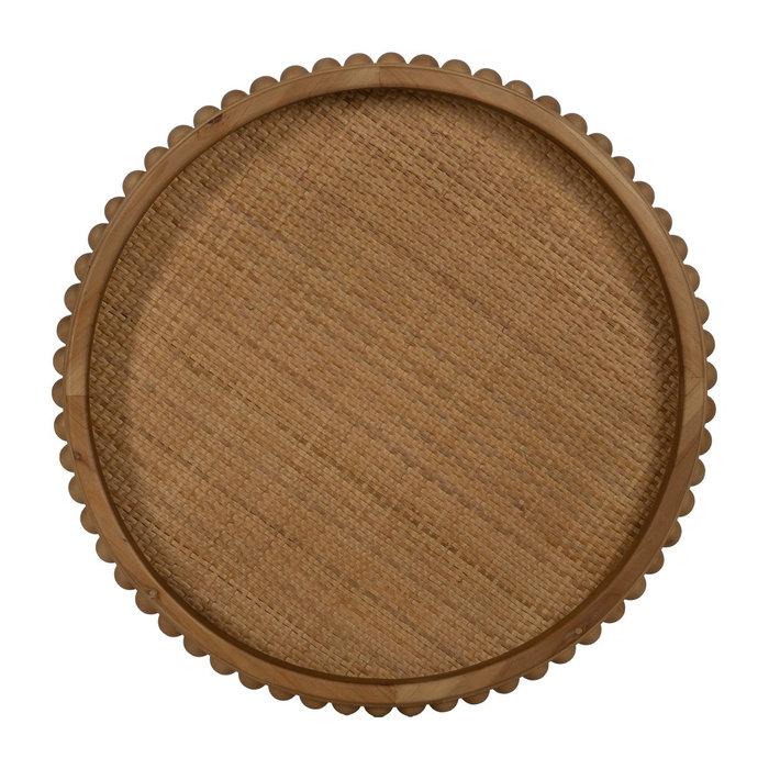 Mesita Natural Metal-Madera 52 X 52 X 54,50 cm