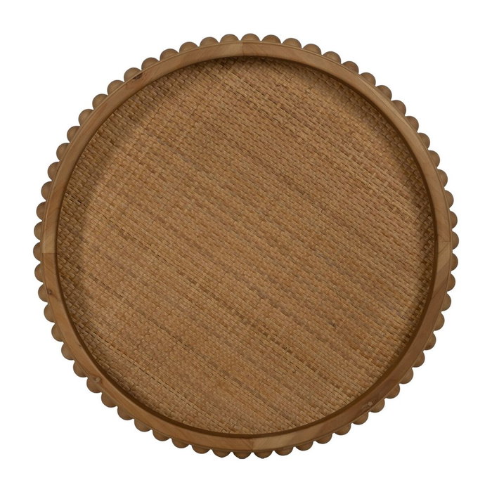 Ixia Mesita Natural Metal-Madera 52 x 52 x 54,50 cm