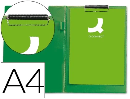 Q-connect Carpeta miniclips plástico DIN A4 Verde Q-connect Carpeta miniclips plástico DIN A4 Verde