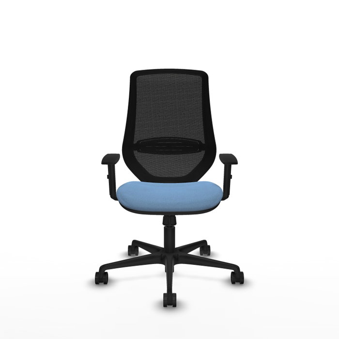 PIQUERAS Y CRESPO Silla de oficina Mardos Azul cielo y Negro con mecanismo Sincro y Brazos 1D PIQUERAS Y CRESPO Silla de oficina Mardos Azul cielo y Negro con mecanismo Sincro y Brazos 1D